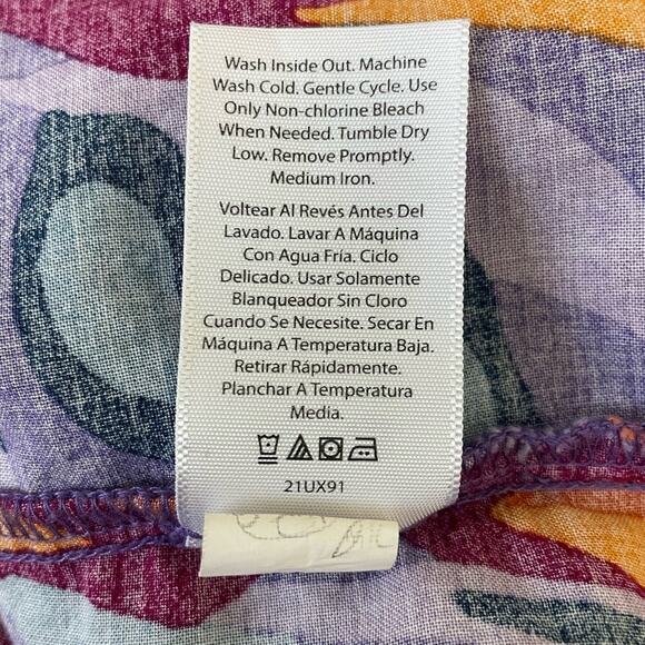 Terra & Sky Women Crop Top 1X Vibrant Colorful Boho Retro Y2K Festival Babydoll - Picture 9 of 10